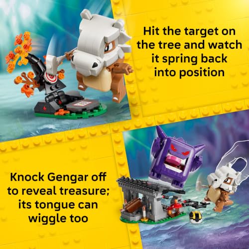 LEGO POKÉMON SMART PLAY CUBONE AND GENGARS SPOOKY SHOWDOWN SET COMPATIBLE CON 4 ETIQUETAS INTELIGENTES Y 2 FIGURAS POKÉMON - 3
