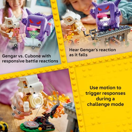 LEGO POKÉMON SMART PLAY CUBONE AND GENGARS SPOOKY SHOWDOWN SET COMPATIBLE CON 4 ETIQUETAS INTELIGENTES Y 2 FIGURAS POKÉMON - 6