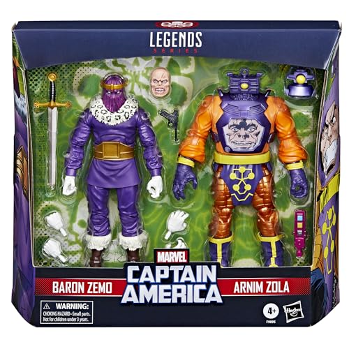 MARVEL LEGENDS SERIE BARON ZEMO Y ARNIM ZOLA FIGURAS DE ACCIÓN COLECCIONABLES DE 6 PULGADAS DE VILLANOS DEL CAPITÁN AMÉRICA - 2