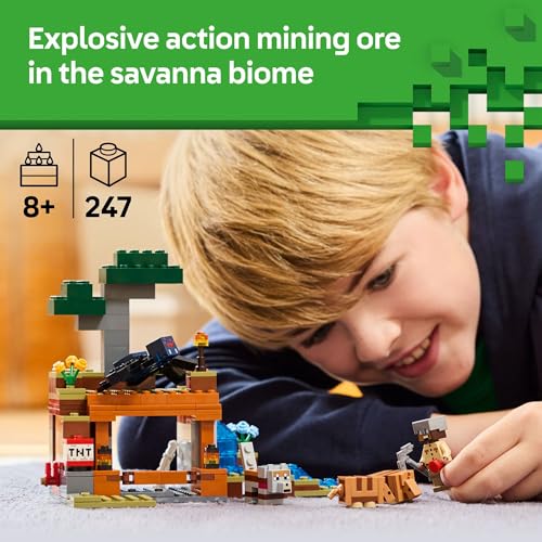 LEGO MINECRAFT LA EXPEDICIÓN MINERA DEL ARMADILLO FIGURAS DE JUGUETE Y SET DE JUEGO JUGUETE DE CONSTRUCCIÓN DE MINECRAFT - 3