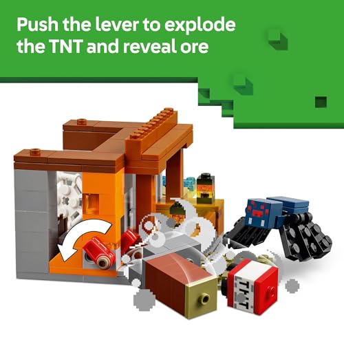 LEGO MINECRAFT LA EXPEDICIÓN MINERA DEL ARMADILLO FIGURAS DE JUGUETE Y SET DE JUEGO JUGUETE DE CONSTRUCCIÓN DE MINECRAFT - 6