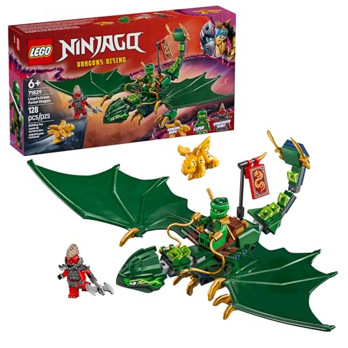 LEGO NINJAGO JUGUETE DE DRAGÓN DEL BOSQUE VERDE DE LLOYD JUGUETE DE CONSTRUCCIÓN DE JUEGO IMAGINATIVO PARA NIÑOS Y NIÑAS - 1
