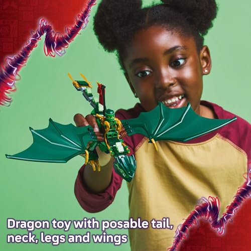 LEGO NINJAGO JUGUETE DE DRAGÓN DEL BOSQUE VERDE DE LLOYD JUGUETE DE CONSTRUCCIÓN DE JUEGO IMAGINATIVO PARA NIÑOS Y NIÑAS - 3