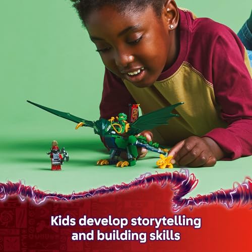LEGO NINJAGO JUGUETE DE DRAGÓN DEL BOSQUE VERDE DE LLOYD JUGUETE DE CONSTRUCCIÓN DE JUEGO IMAGINATIVO PARA NIÑOS Y NIÑAS - 6