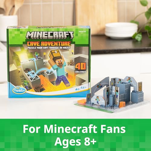 THINKFUN MINECRAFT CAVE ADVENTURE JUEGO DE ESTRATEGIA Y ROMPECABEZAS SIN PANTALLA 40 DESAFÍOS LÓGICOS A PARTIR DE 8 AÑOS - 2