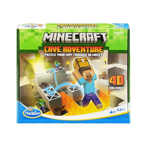 THINKFUN MINECRAFT CAVE ADVENTURE JUEGO DE ESTRATEGIA Y ROMPECABEZAS SIN PANTALLA 40 DESAFÍOS LÓGICOS A PARTIR DE 8 AÑOS - 5