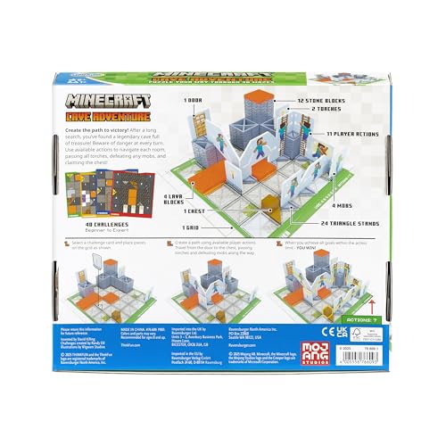 THINKFUN MINECRAFT CAVE ADVENTURE JUEGO DE ESTRATEGIA Y ROMPECABEZAS SIN PANTALLA 40 DESAFÍOS LÓGICOS A PARTIR DE 8 AÑOS - 6