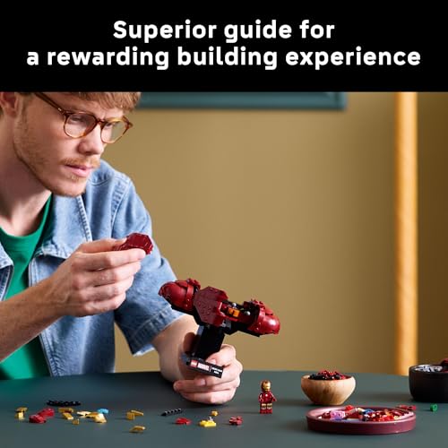 LEGO MARVEL IRON MAN MK4 BUST KIT DE CONSTRUCCIÓN PARA ADULTOS A PARTIR DE 18 AÑOS INCLUYE MINIFIGURA DE IRON MAN MODELO - 3