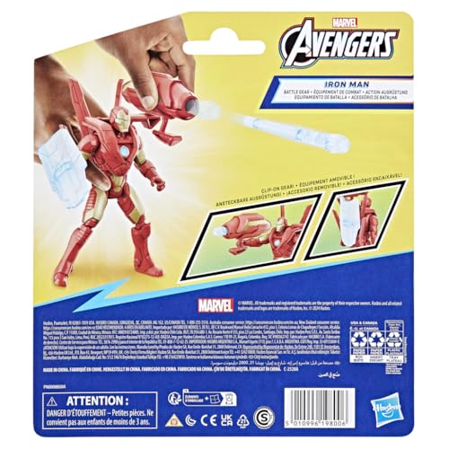 MARVEL EPIC HERO SERIES BATTLE GEAR IRON MAN FIGURA DE ACCIÓN 4 PULGADAS JUGUETES DE SUPERHÉROES DE LOS VENGADORES - 4