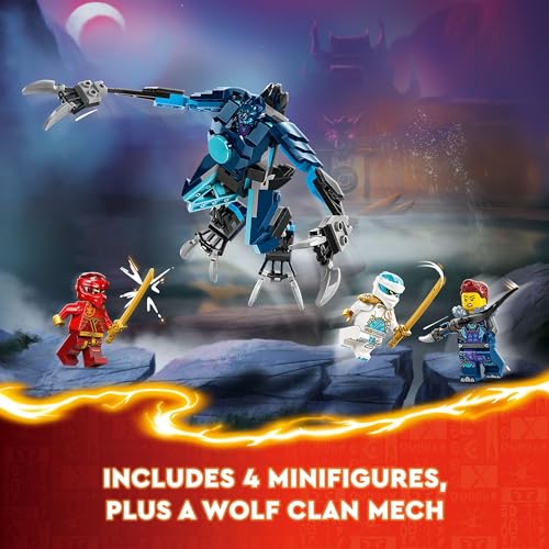 LEGO NINJAGO FIGURA DE ACCIÓN MECH DE KAI ELEMENTAL FIRE FIGURA NINJA ROJA PERSONALIZABLE MÁS MINIFIGURAS DE KAI Y ZANE - 4