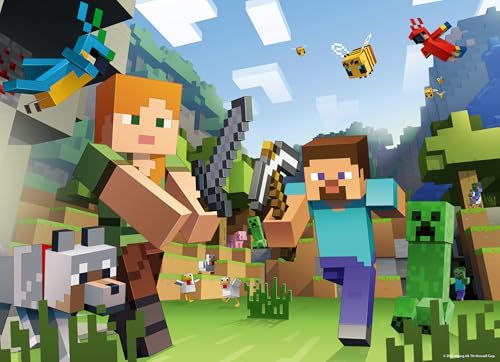 RAVENSBURGER MINECRAFT PAQUETE JUMBO DE ROMPECABEZAS DE 4 X 100 PIEZAS - 3