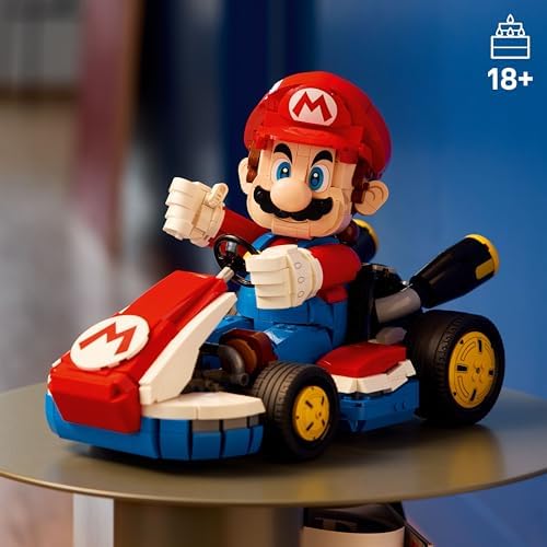 LEGO SUPER MARIO: MARIO KART - JUEGO DE CONSTRUCCIÓN DE MARIO Y KART ESTÁNDAR PARA ADULTOS, ESTANTE DE LIBROS DE BRICOLAJE - 7