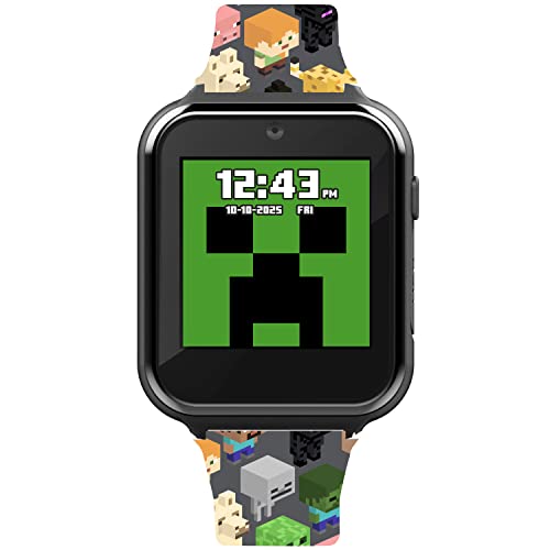 MINECRAFT RELOJ INTELIGENTE LED INTERACTIVO CON TEMÁTICA DE JUEGOS PARA NIÑOS 10 CARAS INTERCAMBIABLES CONTADOR DE PASOS - 2