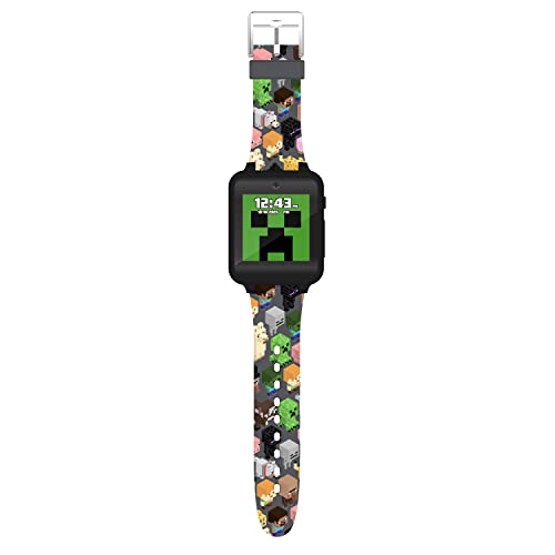 MINECRAFT RELOJ INTELIGENTE LED INTERACTIVO CON TEMÁTICA DE JUEGOS PARA NIÑOS 10 CARAS INTERCAMBIABLES CONTADOR DE PASOS - 3