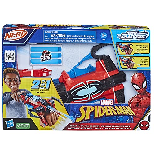 NERF MARVEL SPIDERMAN LANZADOR SPIDER STRIKE N SPLASH JUGUETES DE SUPERHÉROES PARA NIÑOS A PARTIR DE 5 AÑOS NERF BLASTER - 2