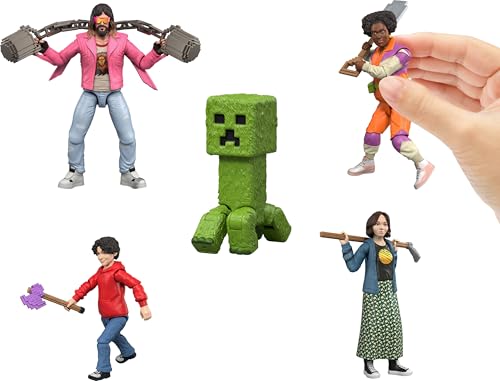 MATTEL MINECRAFT ULTIMATE MOVIE PACK CON 8 FIGURAS DE ACCIÓN Y 8 ACCESORIOS INCLUYENDO STEVE CREEPER DE 4 PULGADAS JUEGO - 3