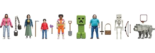 MATTEL MINECRAFT ULTIMATE MOVIE PACK CON 8 FIGURAS DE ACCIÓN Y 8 ACCESORIOS INCLUYENDO STEVE CREEPER DE 4 PULGADAS JUEGO - 6