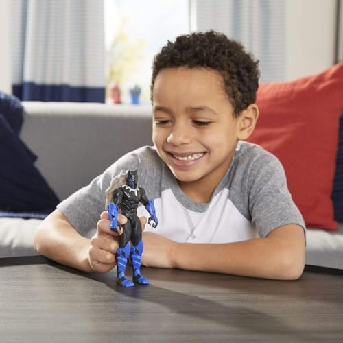 MARVEL AVENGERS MECH STRIKE FIGURA DE ACCIÓN A ESCALA DE 6 PULGADAS PANTERA NEGRA CON ACCESORIO DE BATALLA MECH COMPATIBLE - 3