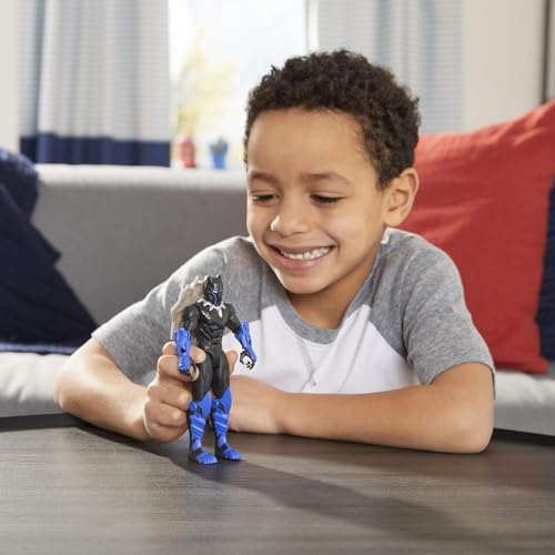 MARVEL AVENGERS MECH STRIKE FIGURA DE ACCIÓN A ESCALA DE 6 PULGADAS PANTERA NEGRA CON ACCESORIO DE BATALLA MECH COMPATIBLE - 5