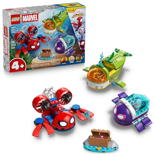 LEGO MARVEL SPIDEY Y SUS INCREÍBLES AMIGOS SPIDEY VEHÍCULOS SUBACUÁTICOS JUGUETE DE CONSTRUCCIÓN PARA NIÑOS SET DE JUEGO - 1