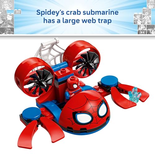 LEGO MARVEL SPIDEY Y SUS INCREÍBLES AMIGOS SPIDEY VEHÍCULOS SUBACUÁTICOS JUGUETE DE CONSTRUCCIÓN PARA NIÑOS SET DE JUEGO - 5