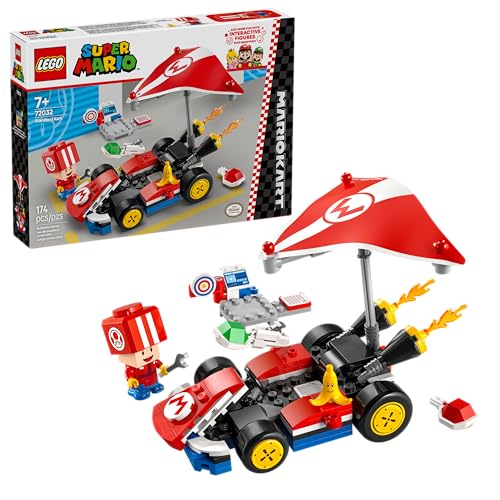 LEGO SUPER MARIO KIT ESTÁNDAR DE MARIO KART JUEGO DE CONSTRUCCIÓN DE JUGUETES COLECCIONABLES PARA NIÑOS NIÑOS Y NIÑAS - 1