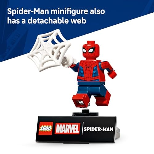 LEGO FIGURA DE HÉROE DE MARVEL SPIDERMAN JUGUETE DE CONSTRUCCIÓN DE SUPERHÉROES PARA NIÑOS Y NIÑAS A PARTIR DE 12 AÑOS - 5