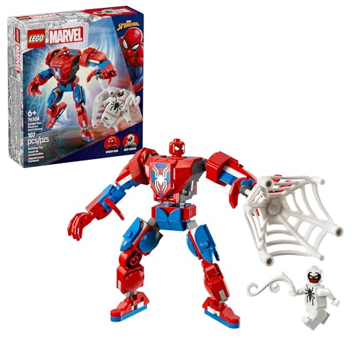 LEGO MARVEL SPIDERMAN MECH VS ANTIVENOM JUEGO DE JUGUETES DE CONSTRUCCIÓN JUGUETE DE SPIDERMAN PARA NIÑOS NIÑOS Y NIÑAS - 1