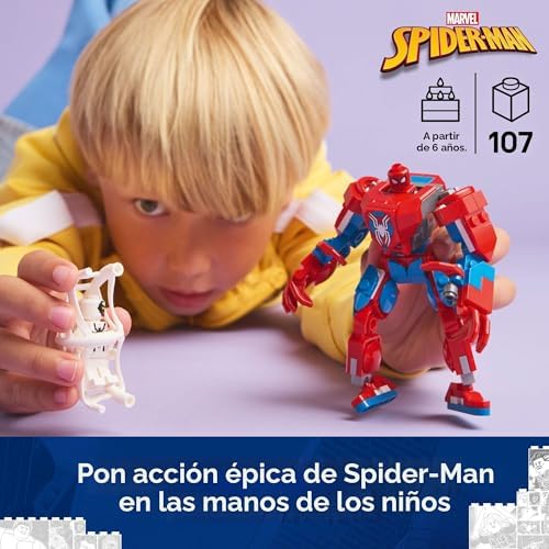 LEGO MARVEL SPIDER-MAN MECH VS ANTI-VENOM - JUEGO DE JUGUETES DE CONSTRUCCIÓN JUGUETE DE SPIDER-MAN PARA NIÑOS, NIÑOS - 7
