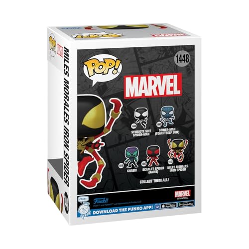 FUNKO POP MARVEL SPIDERMAN COMICS MILES MORALES IRON SPIDER 16 PROBABILIDADES DE VARIANTE CHASE RARA MARVEL COMICS FIGURA - 3