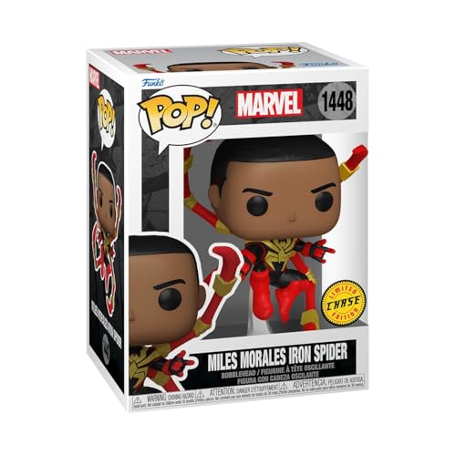 FUNKO POP MARVEL SPIDERMAN COMICS MILES MORALES IRON SPIDER 16 PROBABILIDADES DE VARIANTE CHASE RARA MARVEL COMICS FIGURA - 4