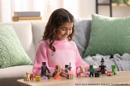 MATTEL MINECRAFT JUEGO DE FIGURAS DE ACCIÓN Y ACCESORIOS JUGUETES COLECCIONABLES A ESCALA DE 325 PULGADAS CON DISEÑO - 2