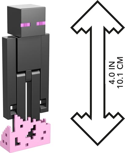MATTEL MINECRAFT JUEGO DE FIGURAS DE ACCIÓN Y ACCESORIOS JUGUETES COLECCIONABLES A ESCALA DE 325 PULGADAS CON DISEÑO - 3