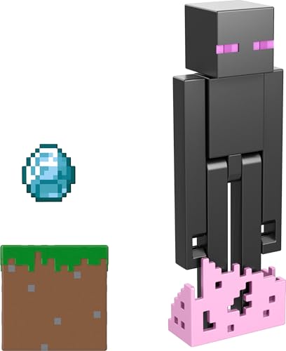 MATTEL MINECRAFT JUEGO DE FIGURAS DE ACCIÓN Y ACCESORIOS JUGUETES COLECCIONABLES A ESCALA DE 325 PULGADAS CON DISEÑO - 6