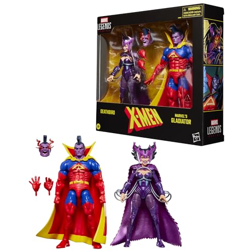 MARVEL LEGENDS SERIES XMEN DEATHBIRD MARVELS GLADIATOR PAQUETE DE DOS UNIDADES 2 FIGURAS DE ACCIÓN COLECCIONABLES INSPIRADAS - 2