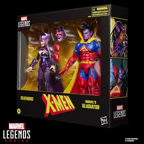 MARVEL LEGENDS SERIES XMEN DEATHBIRD MARVELS GLADIATOR PAQUETE DE DOS UNIDADES 2 FIGURAS DE ACCIÓN COLECCIONABLES INSPIRADAS - 3