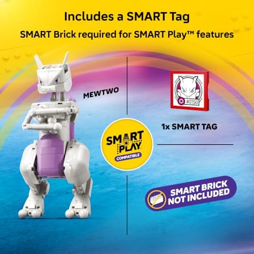LEGO POKÉMON SMART PLAY MEWTWOS LAB BREAK SET COMPATIBLE CON UNA ETIQUETA INTELIGENTE Y UNA FIGURA DE POKÉMON CONSTRUIDA - 4