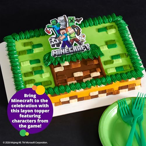 DECORACIÓN PARA TARTAS DE MINECRAFT DECORACIÓN DE PASTEL DE CUMPLEAÑOS CON STEVE ALEX CREEPER Y MÁS SEGURO PARA ALIMENTOS - 2