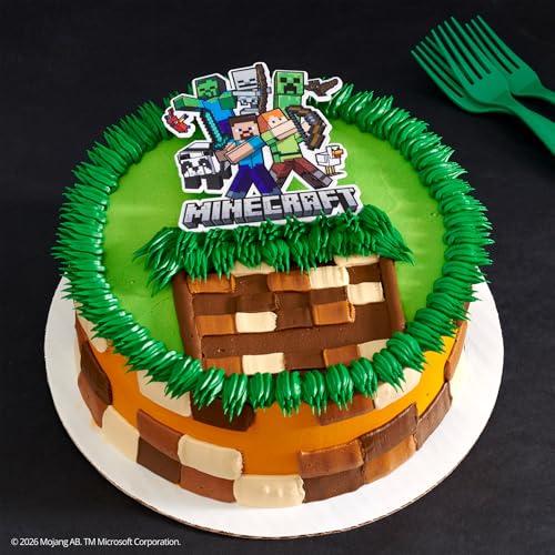 DECORACIÓN PARA TARTAS DE MINECRAFT DECORACIÓN DE PASTEL DE CUMPLEAÑOS CON STEVE ALEX CREEPER Y MÁS SEGURO PARA ALIMENTOS - 5
