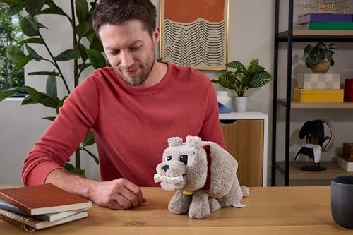 MATTEL MINECRAFT DENNIS EL LOBO DE PELUCHE CON ACCIÓN DE ALIMENTACIÓN Y SONIDO ANIMAL DE PELUCHE MODO COMIDA INSPIRADO - 2