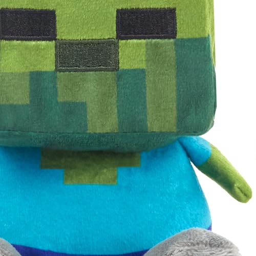 HALLMARK BETTER TOGETHER MINECRAFT JUGUETE MAGNÉTICO DE PELUCHE JUEGO DE 2 BEBÉ ZOMBI Y POLLO 525 PULGADAS REGALO - 4