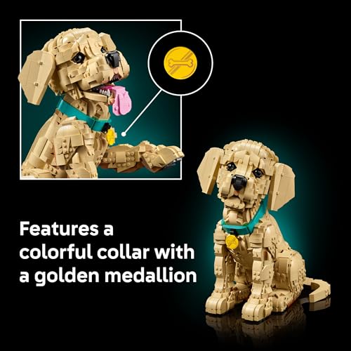 LEGO ICONS GOLDEN RETRIEVER JUEGO DE CONSTRUCCIÓN DE CACHORROS PARA ADULTOS A PARTIR DE 18 AÑOS REGALO PARA CUMPLEAÑOS - 6
