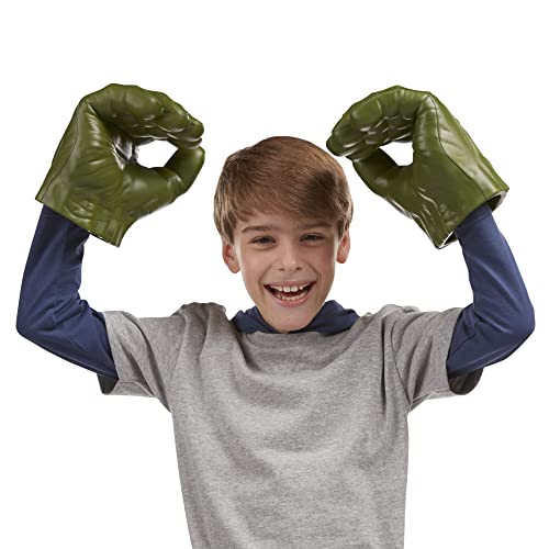 MARVEL AVENGERS HULK JUGUETE DE ROL DE HULK INCLUYE 2 PUÑOS GAMMA GRIP DISEÑO INSPIRADO EN MARVEL COMICS PARA NIÑOS DE 4 - 6