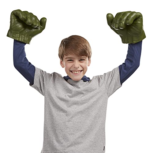 MARVEL AVENGERS HULK JUGUETE DE ROL DE HULK INCLUYE 2 PUÑOS GAMMA GRIP DISEÑO INSPIRADO EN MARVEL COMICS PARA NIÑOS DE 4 - 7