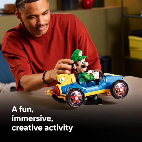 LEGO MARIO KART LUIGI MACH 8 JUEGO DE CONSTRUCCIÓN PARA ADULTOS A PARTIR DE 18 AÑOS COLECCIONABLE DE NINTENDO PARA FANÁTICOS - 3