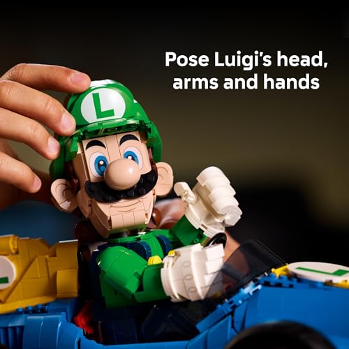 LEGO MARIO KART LUIGI MACH 8 JUEGO DE CONSTRUCCIÓN PARA ADULTOS A PARTIR DE 18 AÑOS COLECCIONABLE DE NINTENDO PARA FANÁTICOS - 4