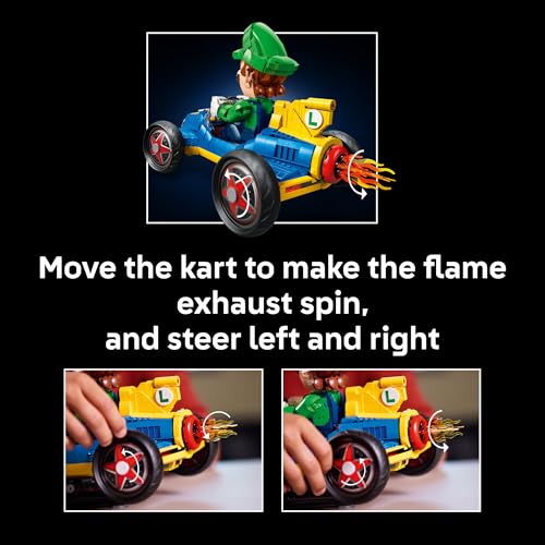 LEGO MARIO KART LUIGI MACH 8 JUEGO DE CONSTRUCCIÓN PARA ADULTOS A PARTIR DE 18 AÑOS COLECCIONABLE DE NINTENDO PARA FANÁTICOS - 5