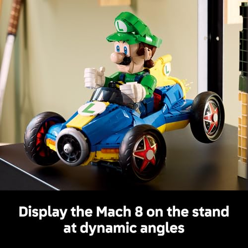 LEGO MARIO KART LUIGI MACH 8 JUEGO DE CONSTRUCCIÓN PARA ADULTOS A PARTIR DE 18 AÑOS COLECCIONABLE DE NINTENDO PARA FANÁTICOS - 6