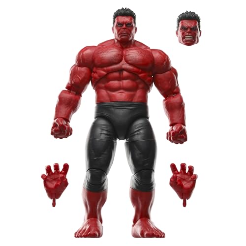 MARVEL LEGENDS SERIES RED HULK CAPITÁN AMÉRICA BRAVE NEW WORLD FIGURA DE ACCIÓN COLECCIONABLE DELUXE DE 6 PULGADAS - 1