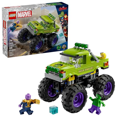 LEGO MARVEL THE HULK TRUCK VS THANOS JUGUETE DE CONSTRUCCIÓN DE MONSTER TRUCK PARA NIÑOS A PARTIR DE 7 AÑOS INCLUYE - 1